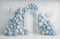 Kate Anniversaire Ballon Bleu Arche Nœud Toile de fond conçu par Ashley Paul - Kate Backdrop FR
