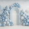 Kate Anniversaire Ballon Bleu Arche Nœud Toile de fond conçu par Ashley Paul - Kate Backdrop FR