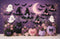 Kate Halloween Chat Fantômes Citrouilles Toile de fond conçu par Ashley Paul - Kate Backdrop FR