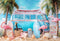 Kate Été Plage Flamant rose Van Toile de fond conçue par Emetselch - Kate Backdrop FR
