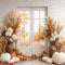 Kate Automne Citrouille Fleur Porte Boho Toile de fond conçue par Emetselch - Kate Backdrop FR