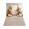 Kate Automne Citrouille Porte Boho Toile de fond+Beige Abstrait Texture Sol Toile de fond