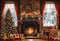 Kate Sapin de Noël Cheminée Cadeaux Fenêtre Toile de fond conçue par Emetselch - Kate Backdrop FR