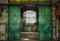 Kate Industriel Vintage Vert Entrepôt Toile de fond conçue par Emetselch - Kate Backdrop FR