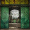 Kate Industriel Vintage Vert Entrepôt Toile de fond conçue par Emetselch - Kate Backdrop FR