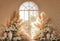 Kate Bohème Fleur Fenêtre Herbe de la pampa Toile de fond conçue par Emetselch - Kate Backdrop FR