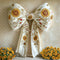 Kate Automne Tournesol Nœud blanc Fleur Toile de fond conçue par Mini MakeBelieve - Kate Backdrop FR