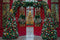 Kate Sapin de Noël Arche Porte Rouge Toile de fond conçue par Mini MakeBelieve - Kate Backdrop FR