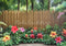 Kate Été Tropical Jardin Bambou Clôture Toile de fond conçue par Mini MakeBelieve - Kate Backdrop FR