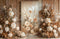 Kate Automne Bohème Fleurs Beige Vintage Toile de fond conçue par Emetselch - Kate Backdrop FR