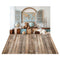 Kate Voyage Carte Globe Nautique Nounours Toile de fond+Parquet Bois Brun Sol Toile de fond - Kate Backdrop FR