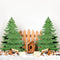 Kate Hiver Sapin de Noël Clôture en Bois Toile de fond conçue par Emetselch - Kate Backdrop FR