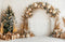 Kate Sapin de Noël Doré Bohème Arche Cadeaux Toile de fond conçue par Emetselch - Kate Backdrop FR