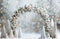 Kate Hiver Arche Neige Noël Bokeh Toile de fond conçue par Emetselch - Kate Backdrop FR