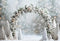 Kate Hiver Arche Neige Noël Bokeh Toile de fond conçue par Emetselch - Kate Backdrop FR