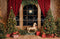 Kate Sapin de Noël Fenêtre Cheval à bascule Toile de fond conçue par Emetselch - Kate Backdrop FR