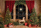 Kate Sapin de Noël Fenêtre Cheval à bascule Toile de fond conçue par Emetselch - Kate Backdrop FR
