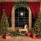 Kate Sapin de Noël Fenêtre Cheval à bascule Toile de fond conçue par Emetselch - Kate Backdrop FR
