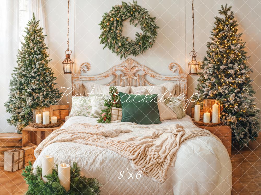 Kate Noël Tête de lit Sapins Confortable Toile de fond conçue par Emetselch - Kate Backdrop FR