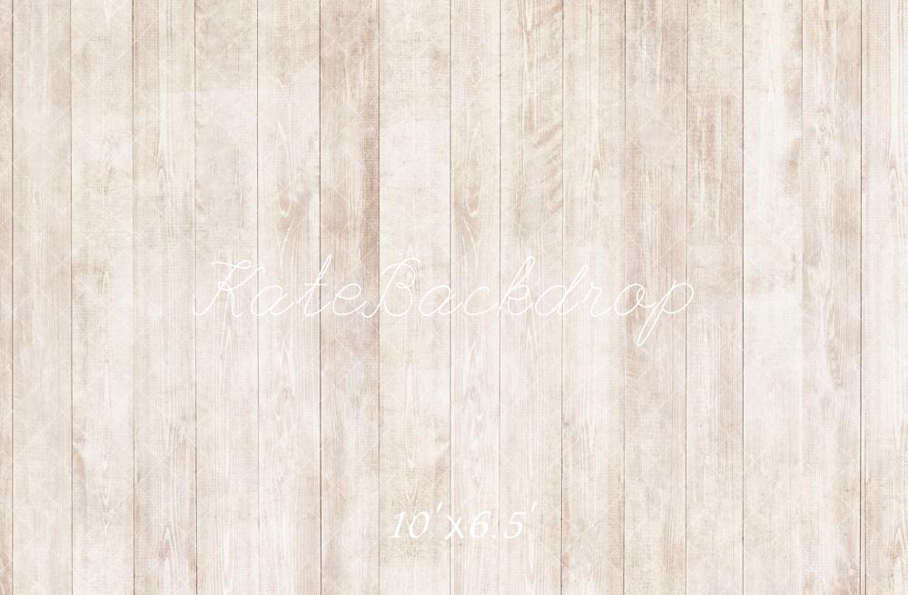 Kate Beige clair Bois Sol Toile de fond conçue par Emetselch