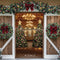 Kate Sapin de Noël Grange Porte Décors Toile de fond conçue par Mini MakeBelieve - Kate Backdrop FR