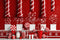 Kate Noël Bonbons Boutique Rouge Toile de fond conçue par Patty Roberts - Kate Backdrop FR