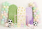 Kate Anniversaire Sport Football Pastel Ballon Toile de fond conçue par Patty Roberts - Kate Backdrop FR