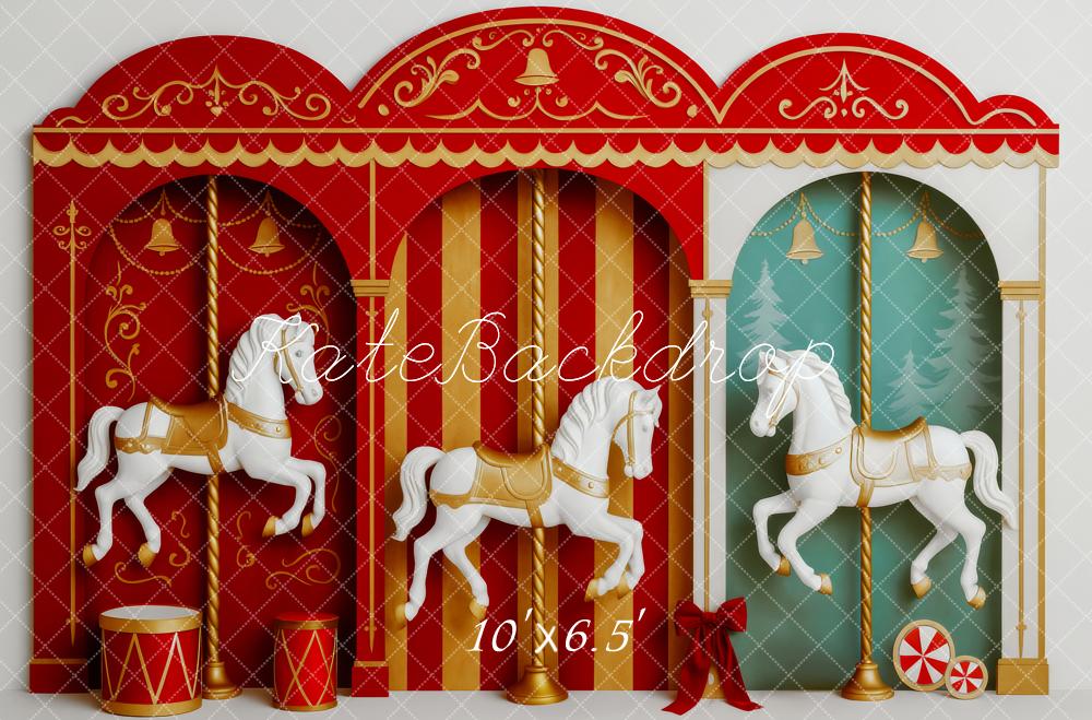 Kate Noël Cirque Carrousel Arche Toile de fond conçue par Patty Roberts - Kate Backdrop FR