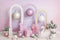 Kate Noël Cygne Décorations Violet Toile de fond conçue par Patty Roberts - Kate Backdrop FR