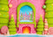 Kate Noël Bonbons Conte de fées Cheminée Toile de fond conçue par Patty Roberts - Kate Backdrop FR