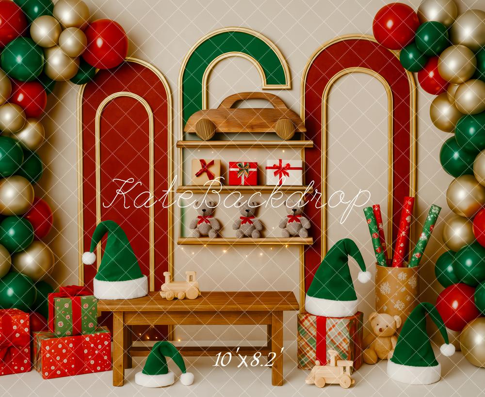 Kate Noël Ballons Chapeaux Jouets Toile de fond conçue par Patty Roberts - Kate Backdrop FR
