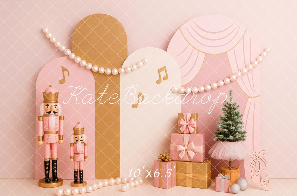 Kate Noël Rose Casse-Noisette Perle Cadeaux Toile de fond conçue par Patty Roberts - Kate Backdrop FR
