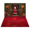 Kate Père Noël Costume Placard Cadeaux Toile de fond+Rouge Abstrait Sol Toile de fond - Kate Backdrop FR