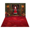 Kate Père Noël Costume Placard Cadeaux Toile de fond+Rouge Abstrait Sol Toile de fond - Kate Backdrop FR