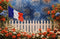 Kate Fête Nationale Française Fleur Feux d'artifice Toile de fond conçue par Emetselch - Kate Backdrop FR