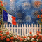 Kate Fête Nationale Française Fleur Feux d'artifice Toile de fond conçue par Emetselch - Kate Backdrop FR
