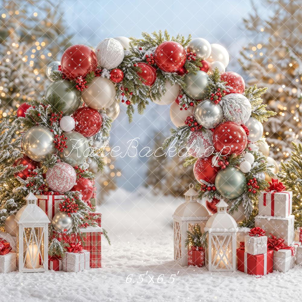 Kate Noël Décorations Arche Neige Cadeaux Toile de fond conçue par Emetselch - Kate Backdrop FR