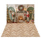 Kate Noël Casse-Noisette Cheminée Rétro Toile de fond+Parquet à chevrons Sol Toile de fond - Kate Backdrop FR