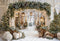 Kate Noël Arche Neige Arbres Lumière Toile de fond conçue par Emetselch