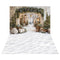 Kate Noël Arche Neige Arbres Lumière Toile de fond+Hiver Neige Sol Blanc Toile de fond - Kate Backdrop FR