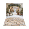 Kate Noël Arche Neige Arbres Lumière Toile de fond+Hiver Pierres Neige Sol Toile de fond