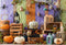 Kate Halloween Toiles d'araignées Citrouilles Bois Toile de fond conçue par Emetselch - Kate Backdrop FR