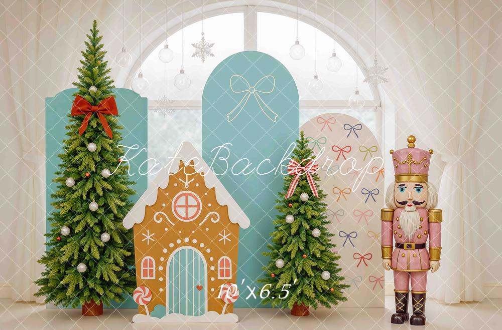 Kate Sapin de Noël Casse-Noisette Maison Toile de fond conçue par Mini MakeBelieve - Kate Backdrop FR