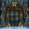 Kate Sapin de Noël Porte Arche Nuit Toile de fond conçue par Mini MakeBelieve - Kate Backdrop FR