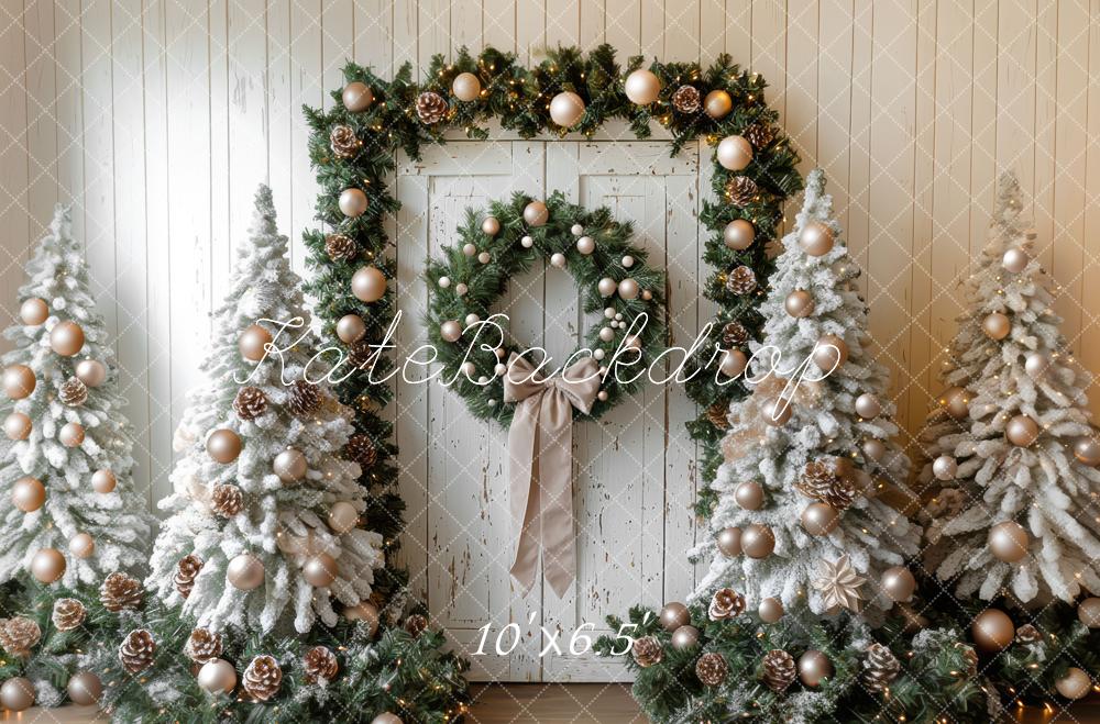 Kate Sapin de Noël Porte Décorations Toile de fond conçue par Mini MakeBelieve - Kate Backdrop FR