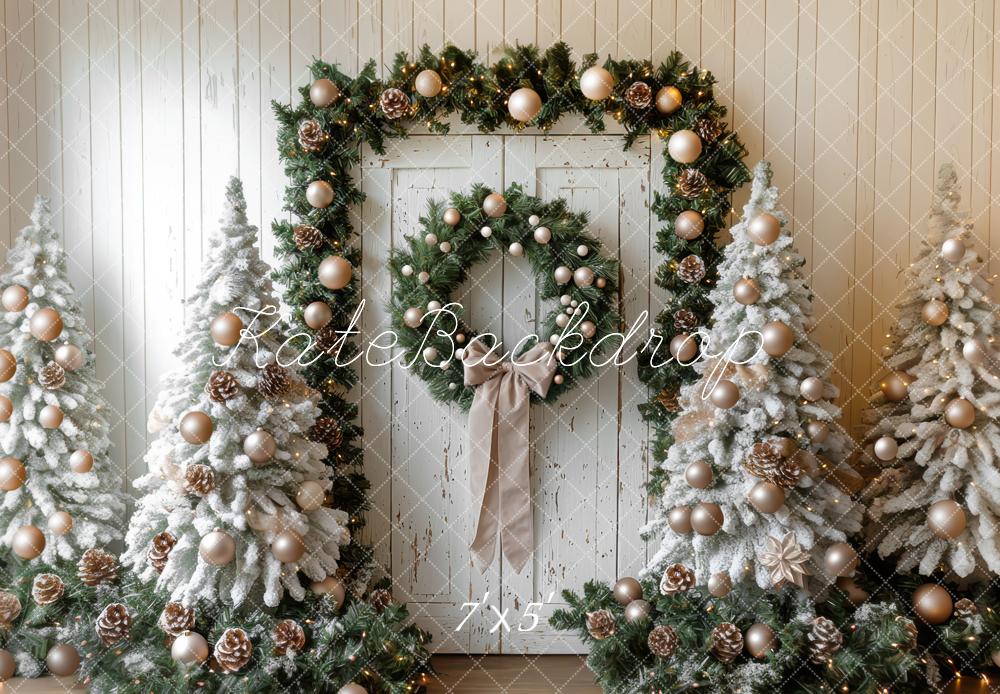 Kate Sapin de Noël Porte Décorations Toile de fond conçue par Mini MakeBelieve - Kate Backdrop FR