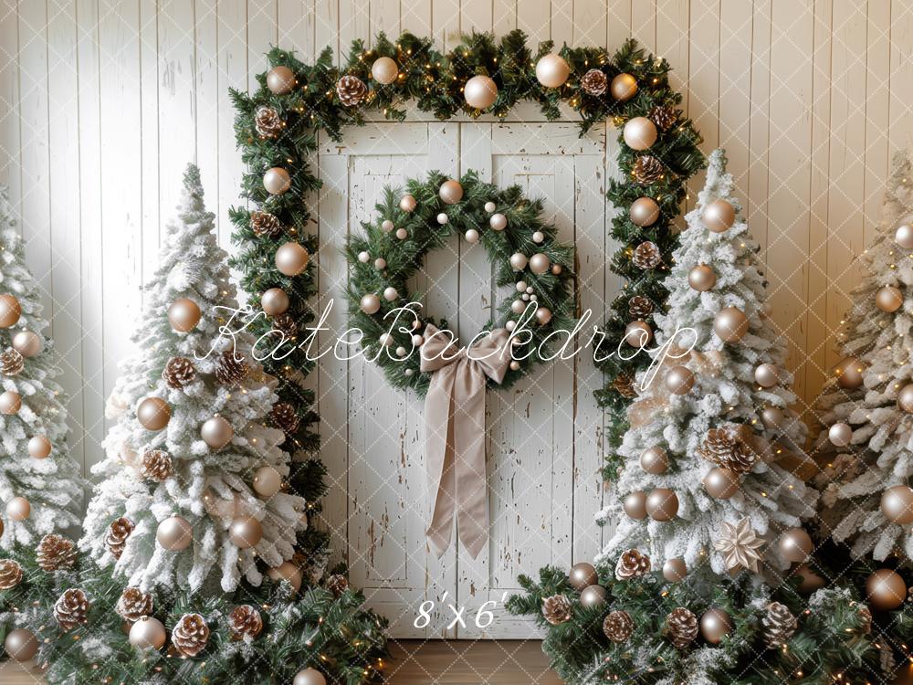Kate Sapin de Noël Porte Décorations Toile de fond conçue par Mini MakeBelieve - Kate Backdrop FR