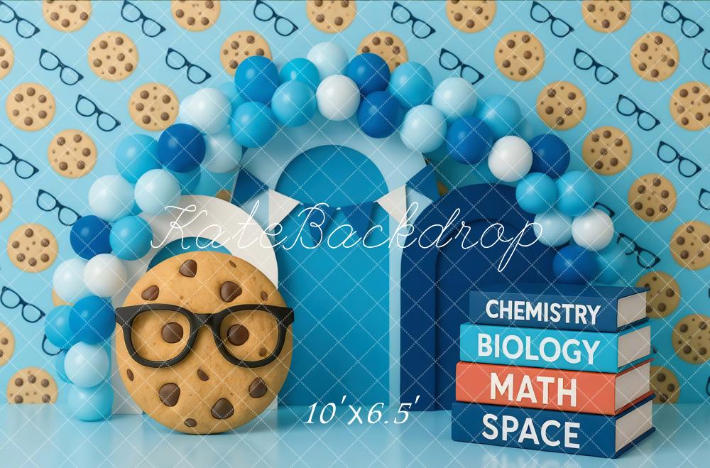 Kate Scolaire Ballons Biscuit Livres Toile de fond conçue par Mini MakeBelieve - Kate Backdrop FR