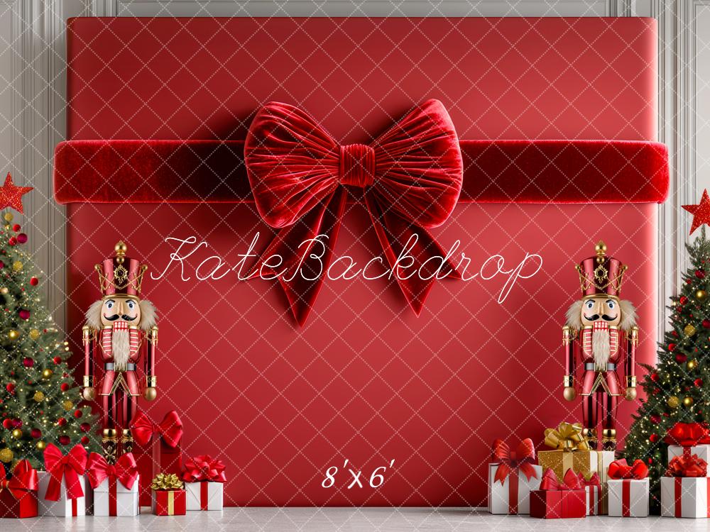 Kate Noël Casse-Noisette Cadeaux Nœud Toile de fond conçue par Mini MakeBelieve