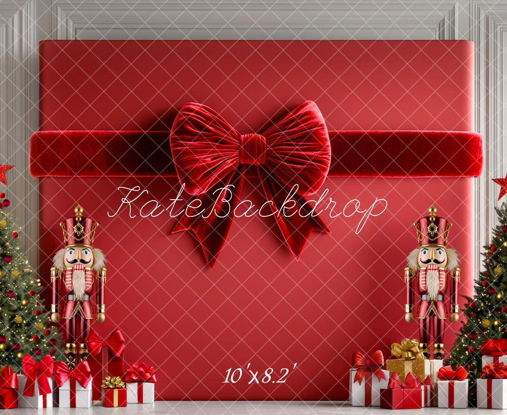 Kate Noël Casse-Noisette Cadeaux Nœud Toile de fond conçue par Mini MakeBelieve